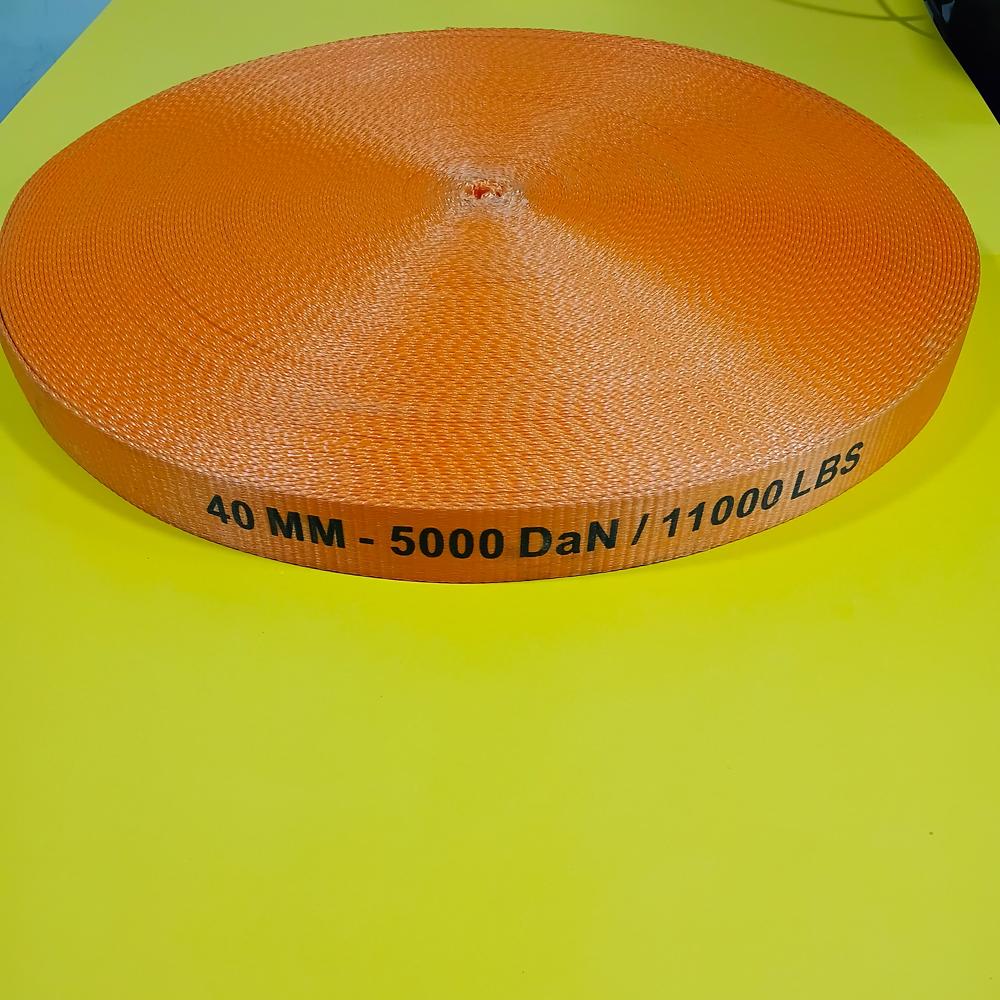 Lashing Belt 40mm Orange Printed 5 Ton