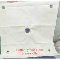 Butterfly Type Filter Press Cloth - Color: White