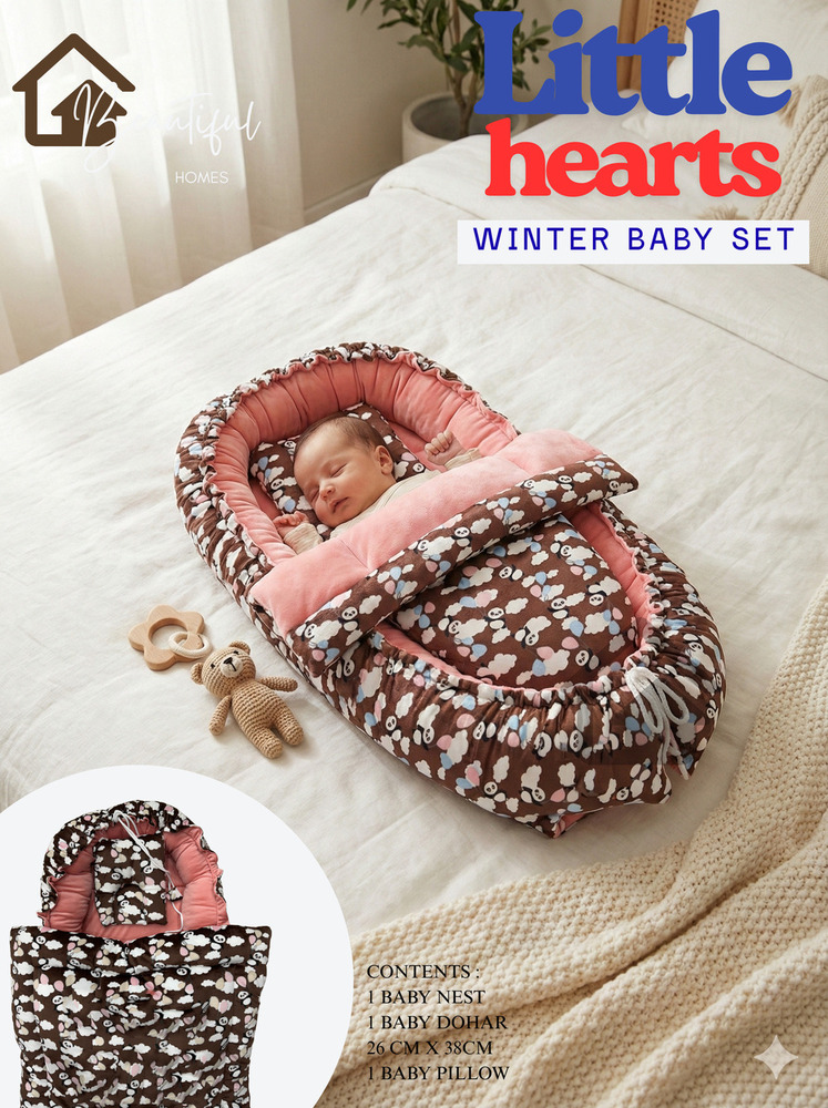 Little Hearts Winter Baby Set - Material: 100% Cotton