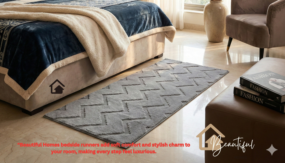 Emboss Bed Side Runner - Color: Different Available