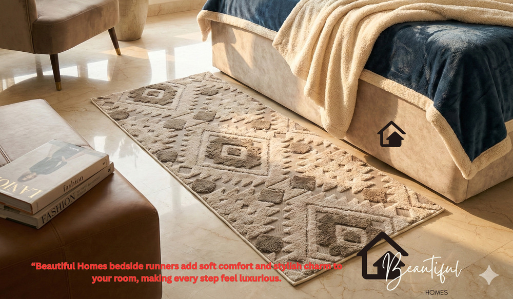 Emboss Bed Side Runner - Color: Different Available