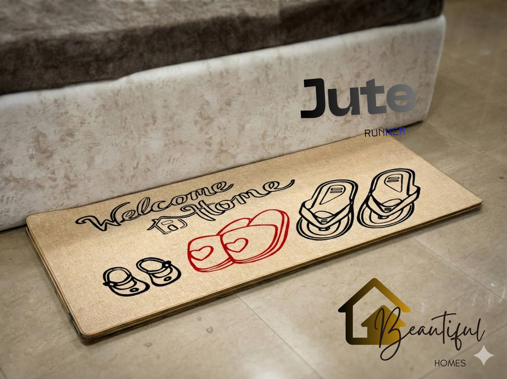 Jute Bed Side Runner - Color: Different Available