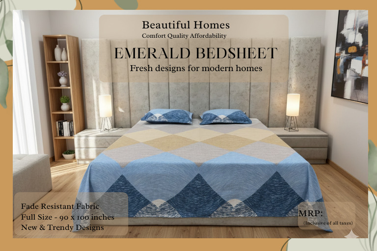 Emerald Double Bedsheet