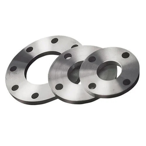 Weld Neck Flange - Stainless Steel, Round Shape, Various Sizes Available, Silver Finish