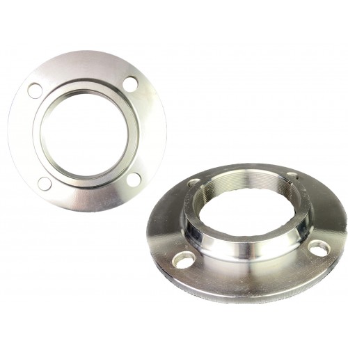 Weld Neck Flange - Stainless Steel, Round Shape, Various Sizes Available, Silver Finish