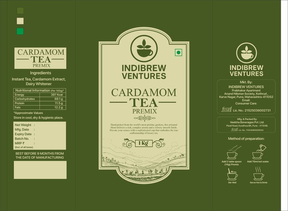 1 Kg Cardamom Tea Premix