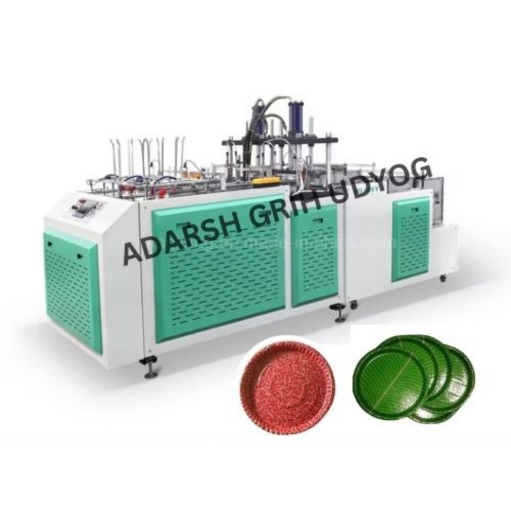Fully Automatic Buffer Plate Making Machine - Color: Green & White
