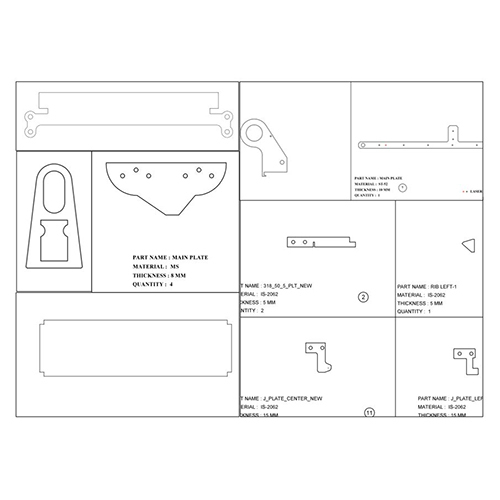 Laser Cutting Drawing