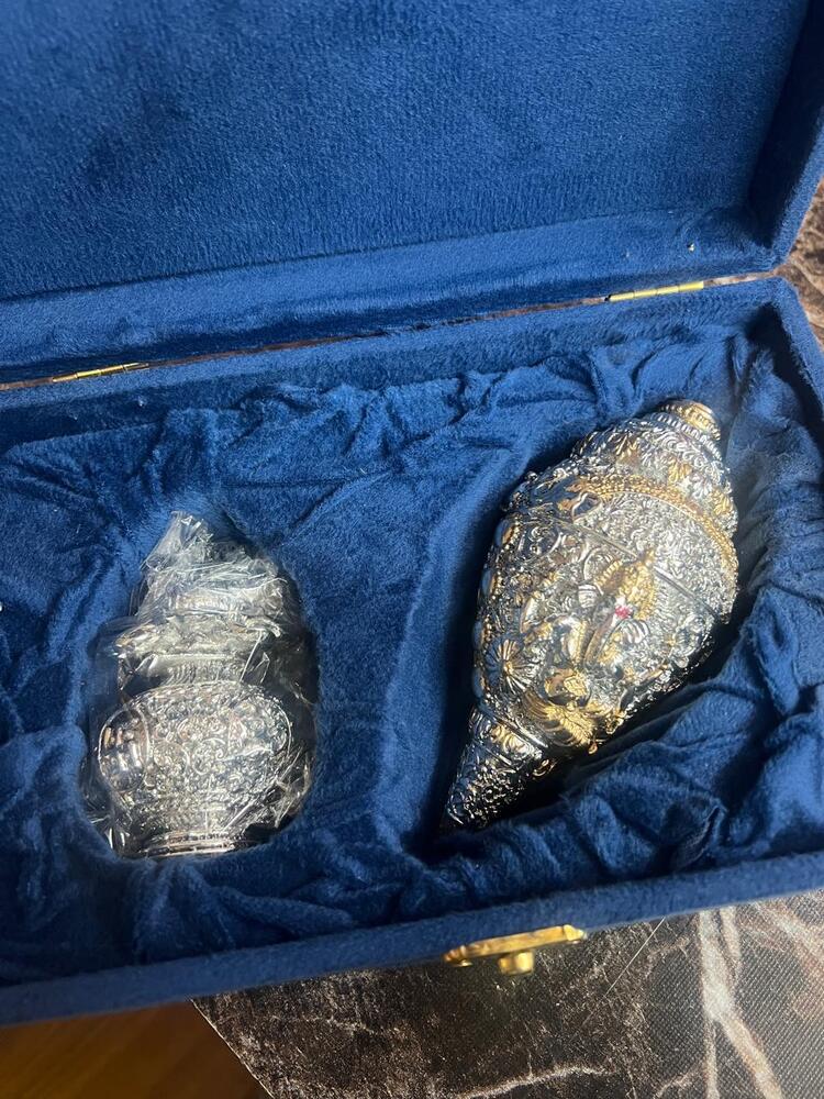 999 SILVER PLATED SHANK WITH KALASH