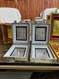 Charan Box Silver Attchi - Height: 6 Inch Inch (in)