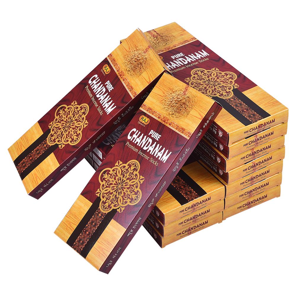 Pure Chandanam Incense Sticks - Burning Time: 30 Minutes