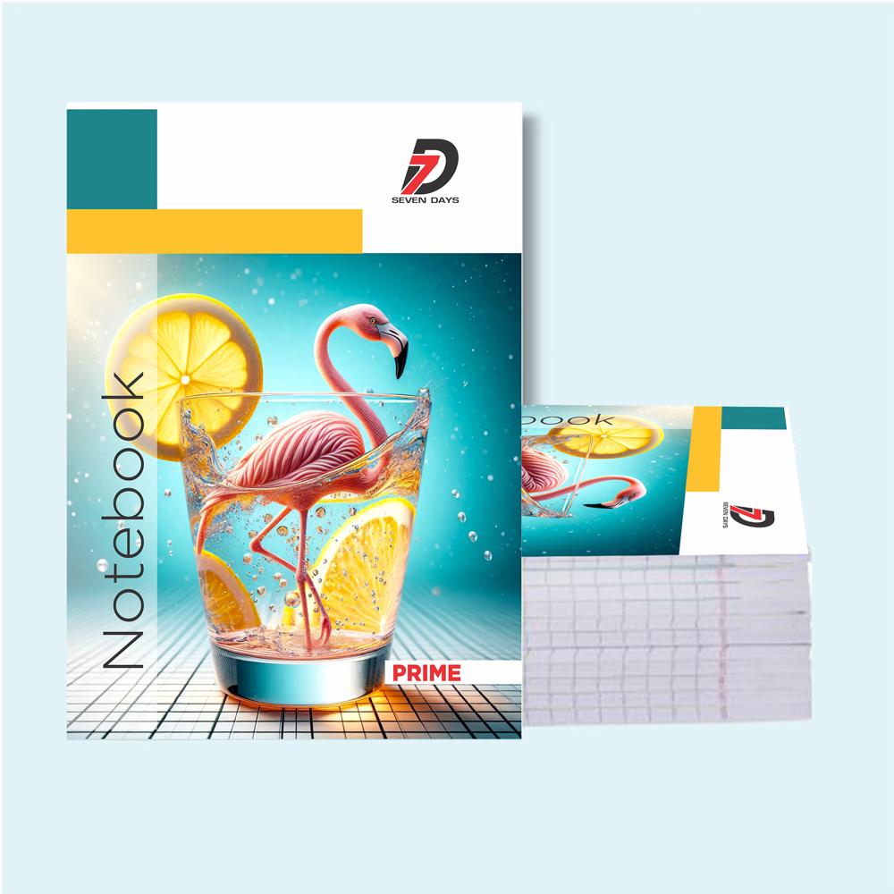 Seven Days By Ctc Book World Prime Series Hindi Notebook | 80 Pages | Premium White Paper | Single Line Hindi Ruling | Ideal For School, Tuition & Home Practice - Binding: Pin Binding