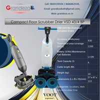 VOOT Walk Behind Scrubber Drier VSD-46/40 EP