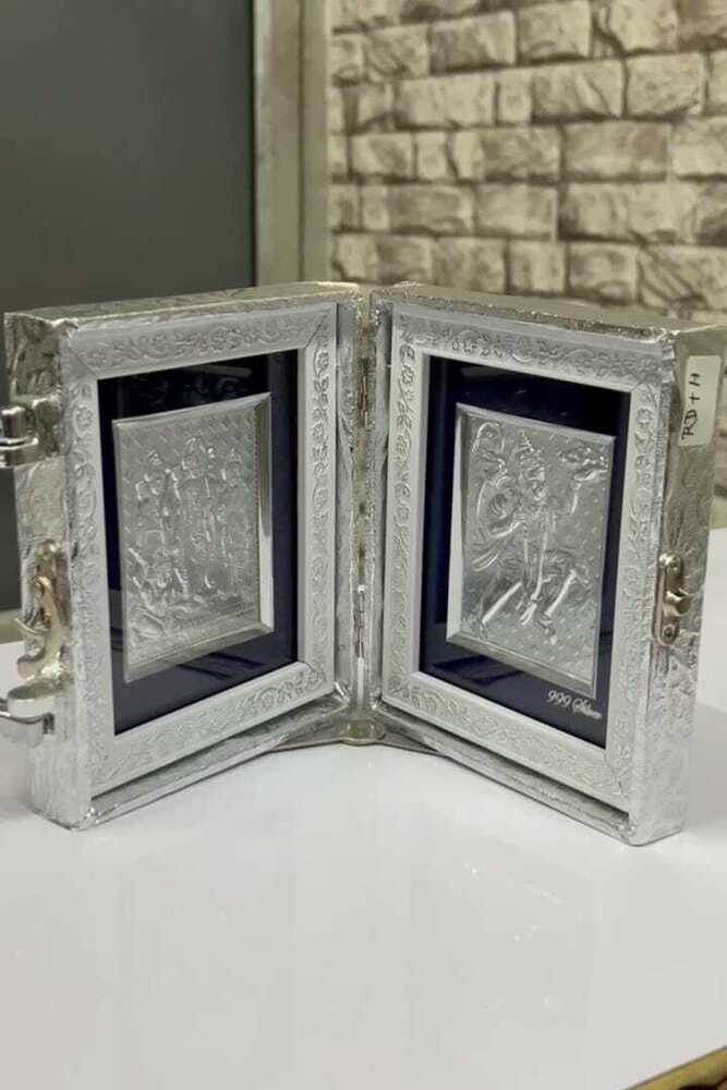 Radha Krishna Silver Diary Frame