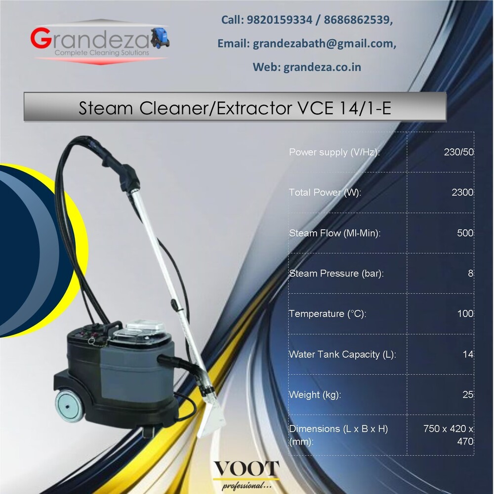 VOOT Steam Cleaner/Extractor VCV 10/25