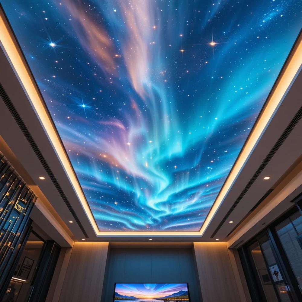 Pvc Interior 3d Stretch Ceiling - Features: Waterproof