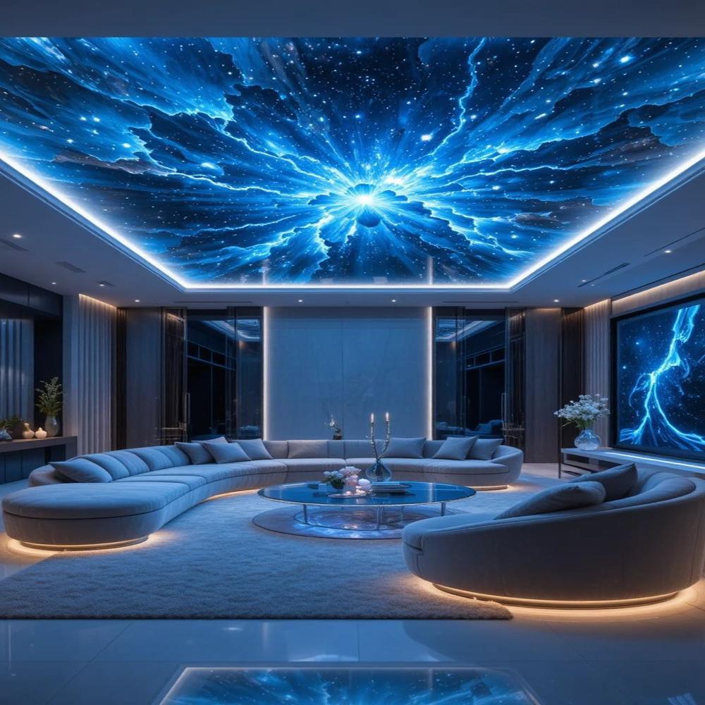 Pvc Interior 3d Stretch Ceiling - Features: Waterproof