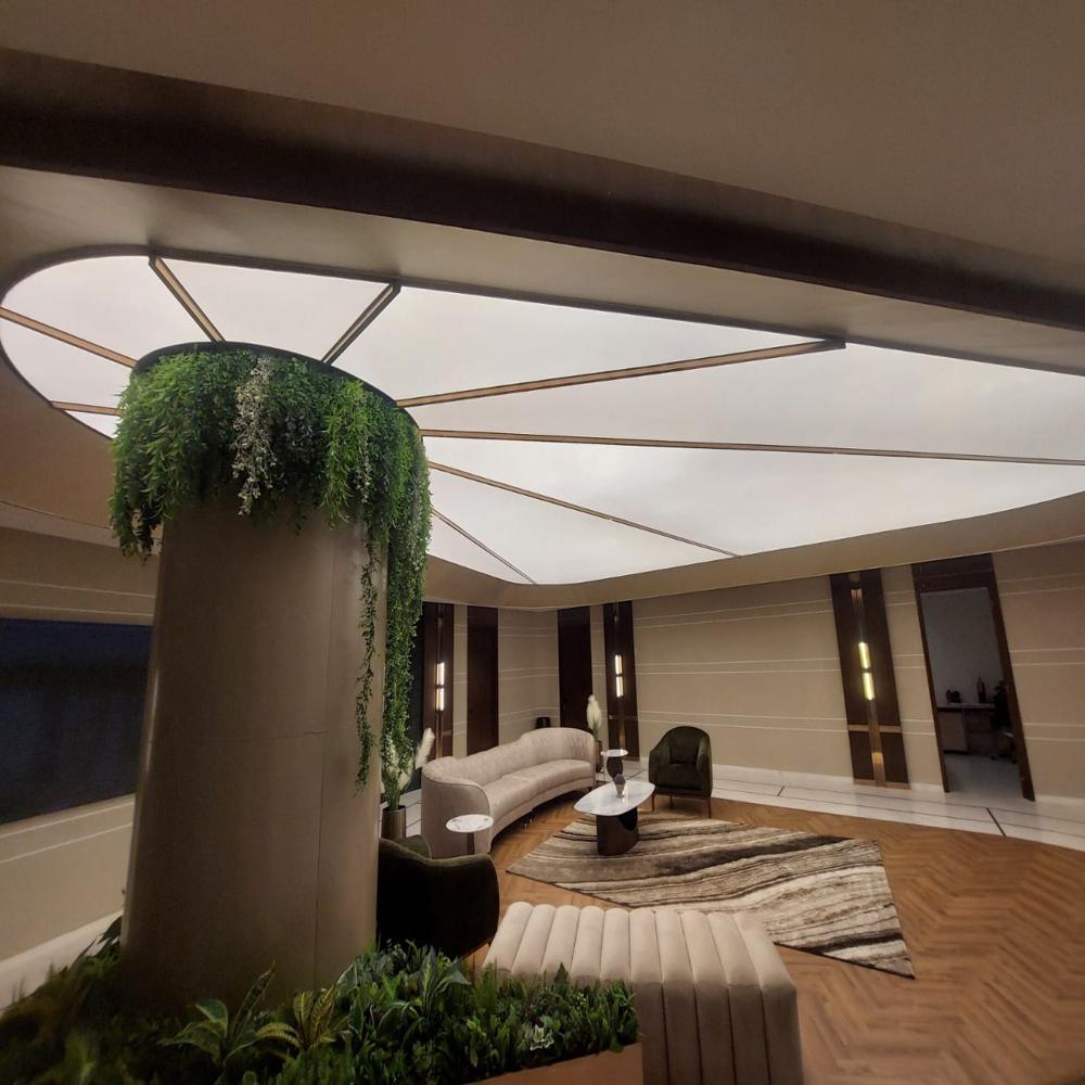5mm Pvc Translucent 3d Stretch Ceiling - Features: Waterproof