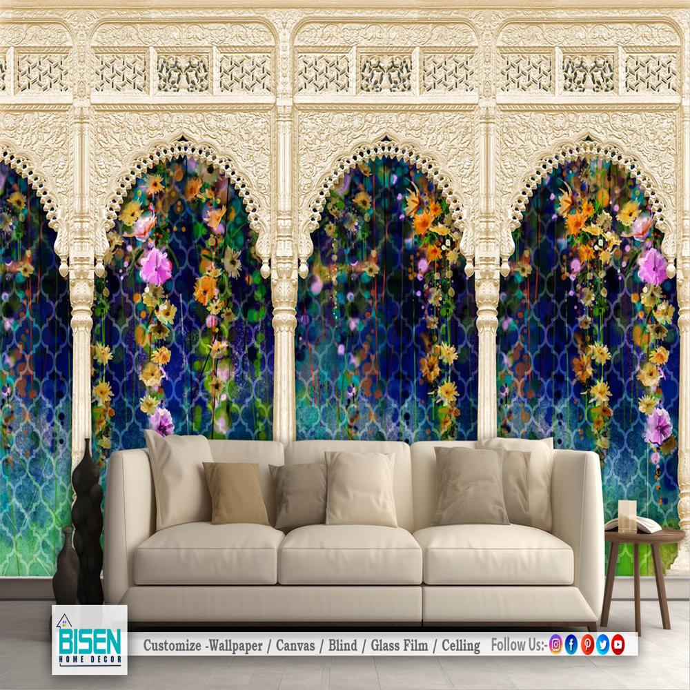 Ethnic Wallpaper - Material: Non Woven