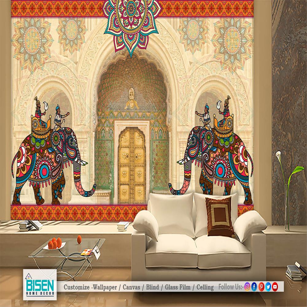 Ethnic Wallpaper - Material: Non Woven