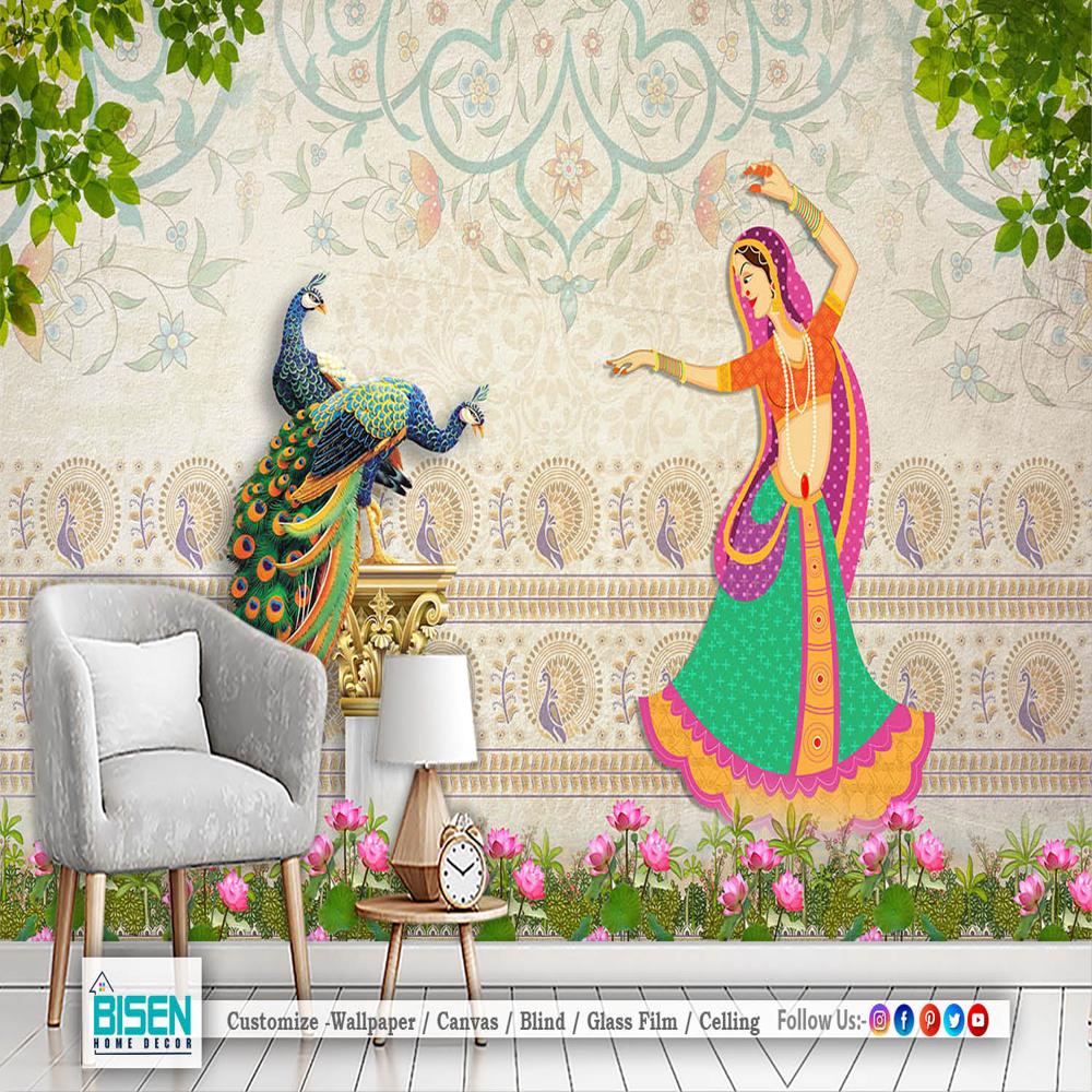 Traditional Indian wallpaper