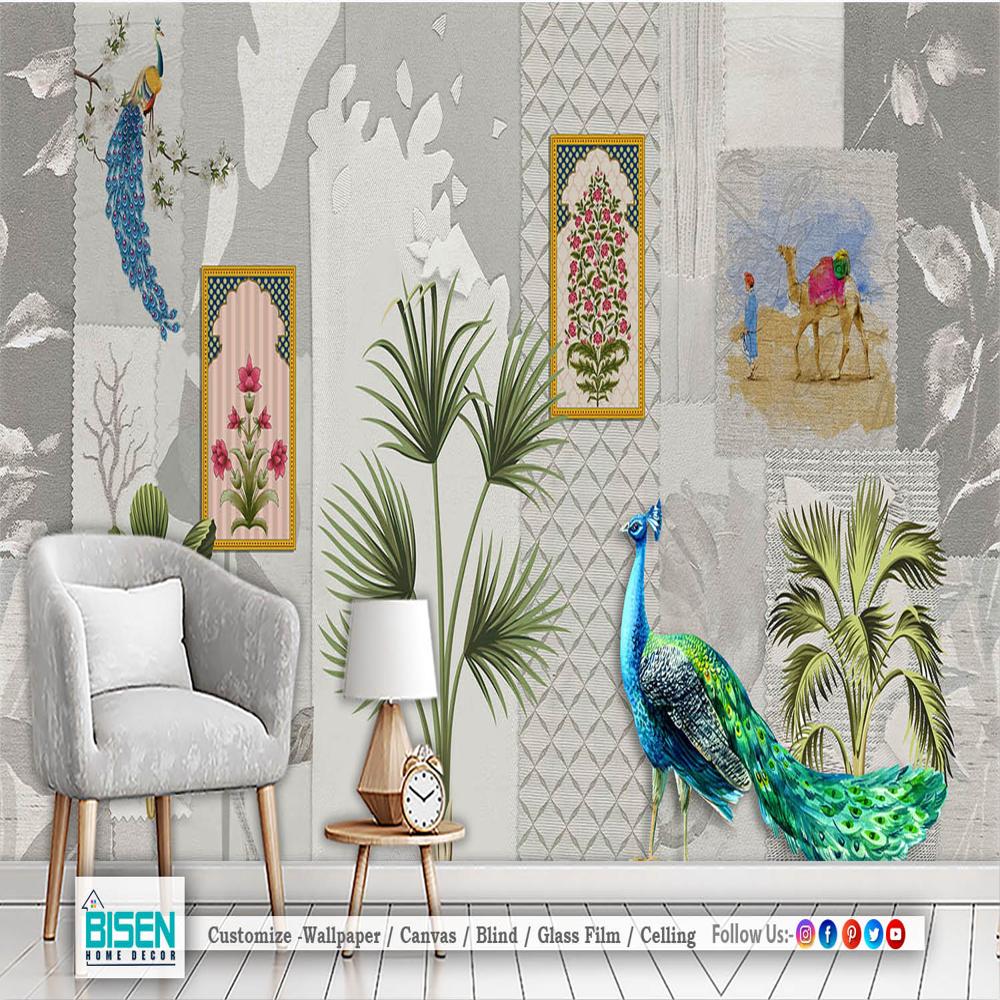 Desi Wall Wallpaper - Material: Non Woven