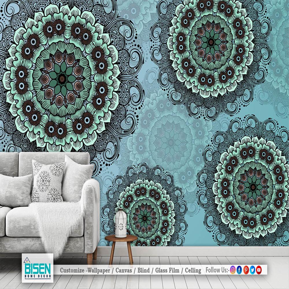 Classic Ethnic Wall Design - Material: Non Woven