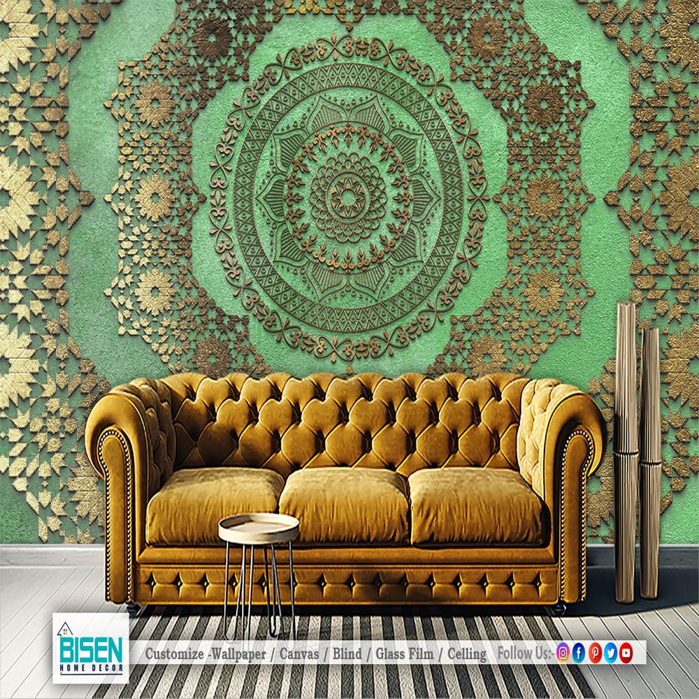 Classic Ethnic Wall Design - Material: Non Woven