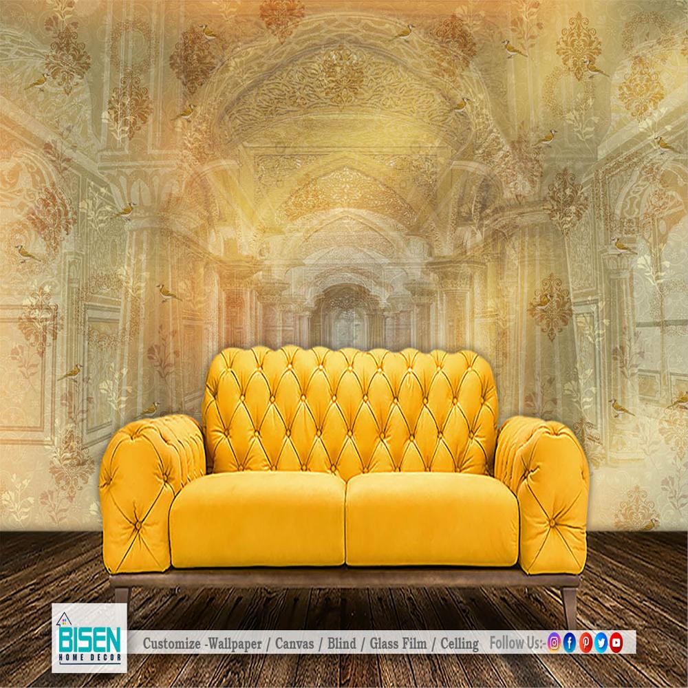 Classic Ethnic Wall Design - Material: Non Woven