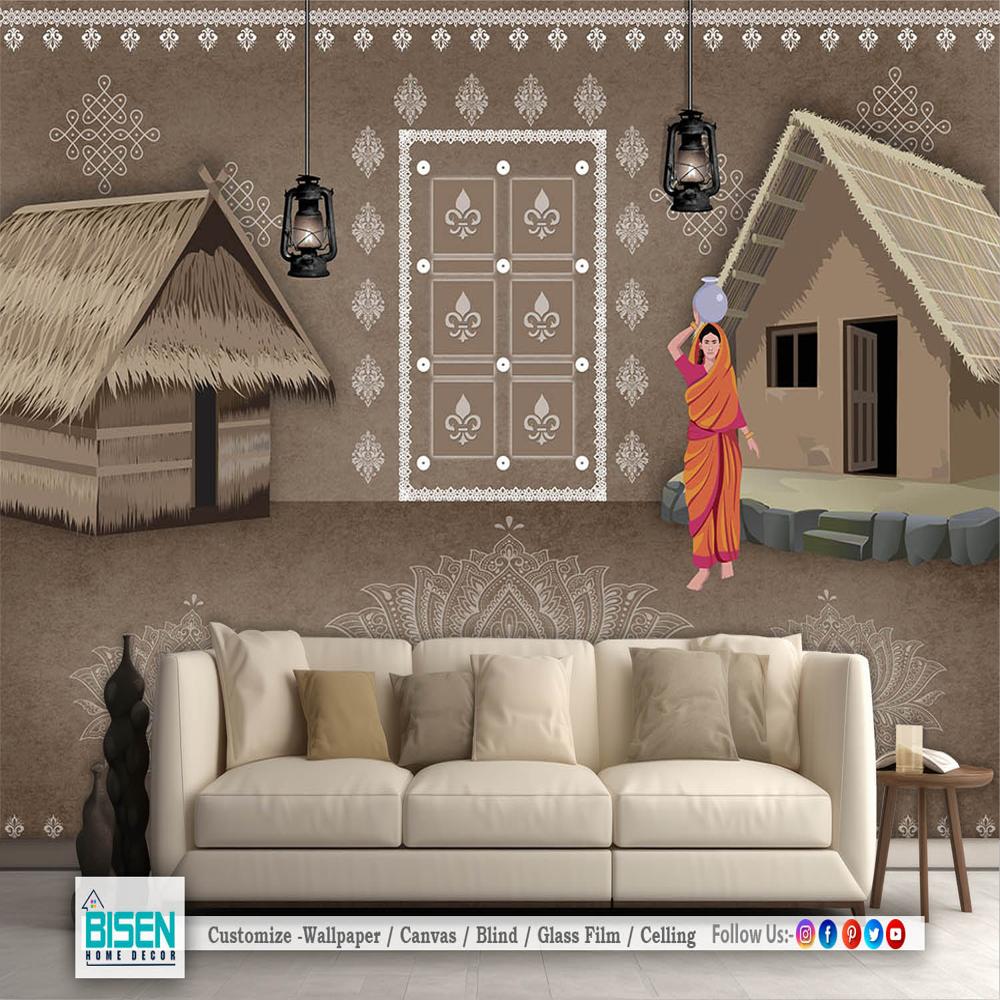 Cultural wallpaper India