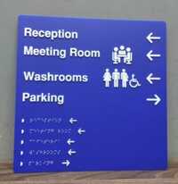Braille Tactile Floor Directory Signage