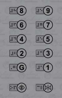 Stainless Steel Braille Label - Color: Grey