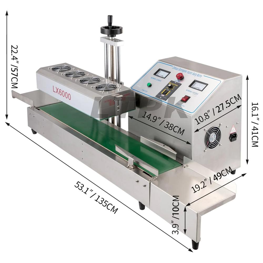 Automatic Induction Sealing Machine For Production Line - Dimension (L*w*h): 1200 600 1400 Millimeter (Mm)