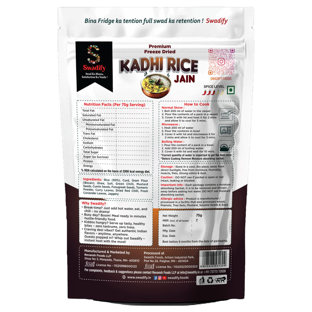 Jain Kadhi Rice