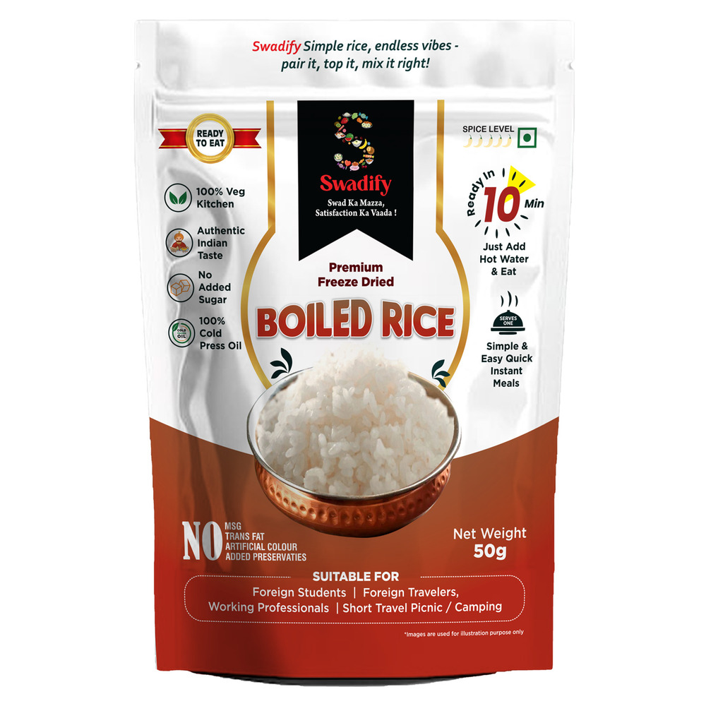 Cooked rice (Freeze dried food)
