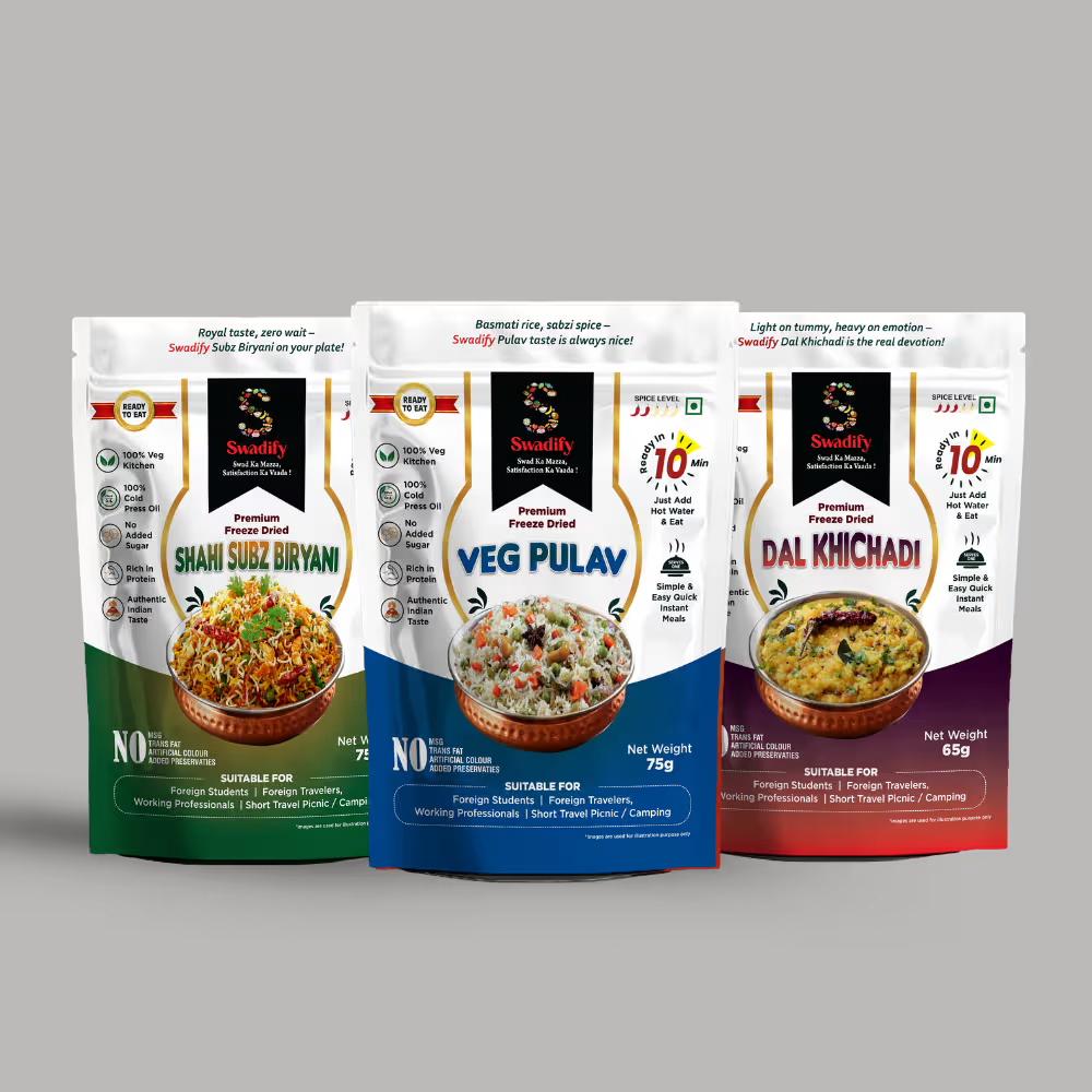 Shahi Subzi Biryani Veg Pulav Dal Khichadi Combo