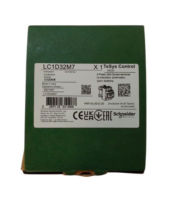 LC1D32M7 32 AMP 240 Volt Schneider Contactor