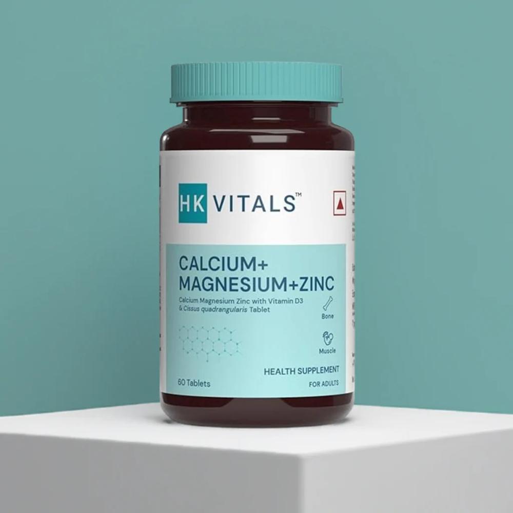 Hk Vitals Calcium Magnesium Zinc 60 Tablets - Best Before: 26 Months