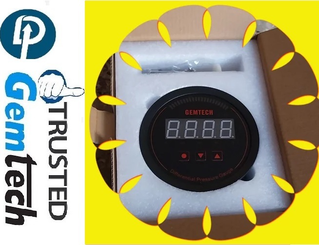 GEMTECH I Series 3000 Digital Pressure Gauge Range: 0 to 0.060 KPA