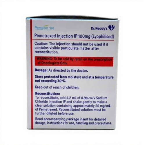 Pemgem 100 Mg Injection - Physical Form: Powder