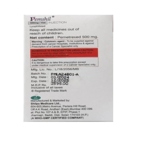 Pemshil 500 mg Injection