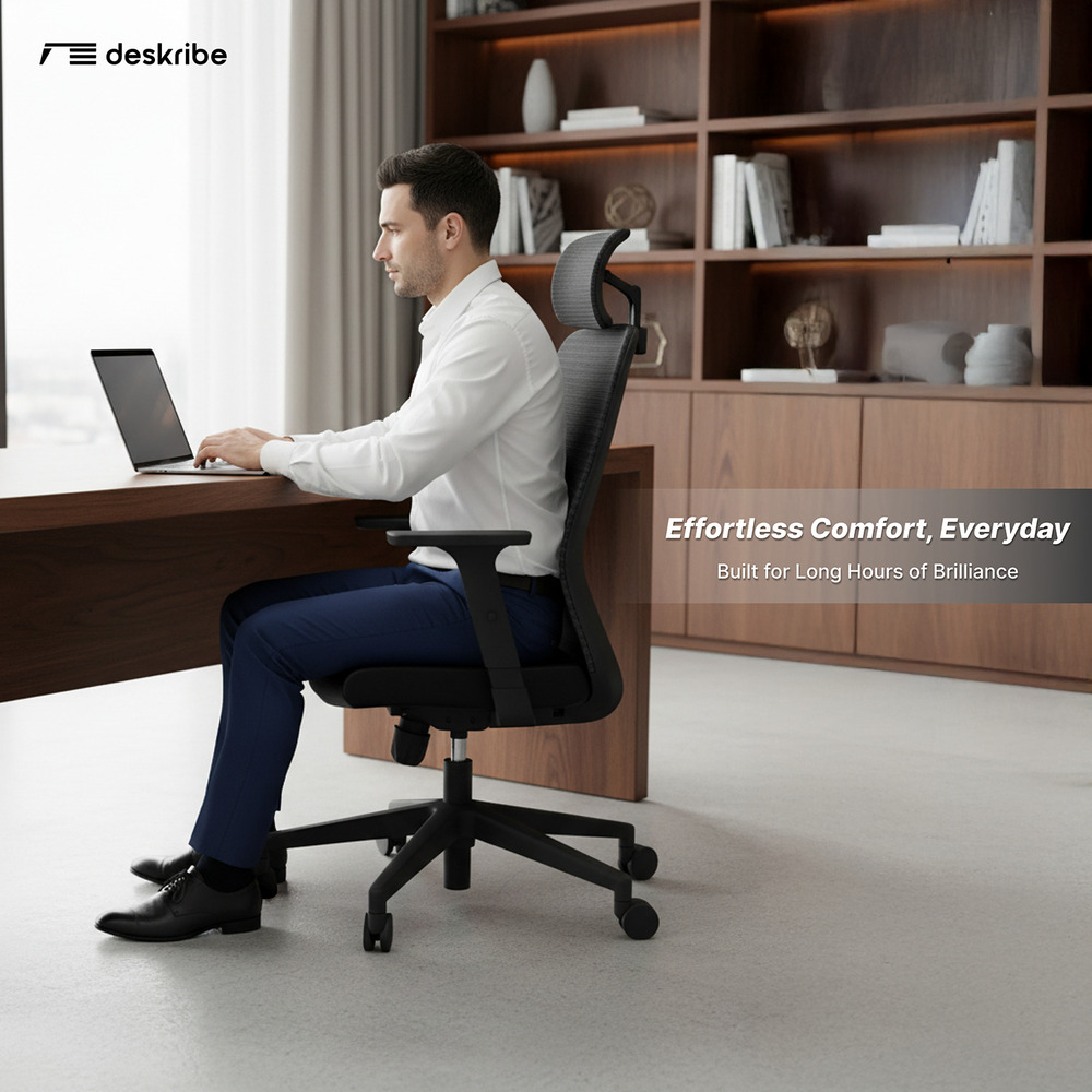 Aligno High Back Ergo Space Mystique Mesh Office Chair