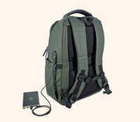 Linea Olive Green And Dark Grey Laptop Bag