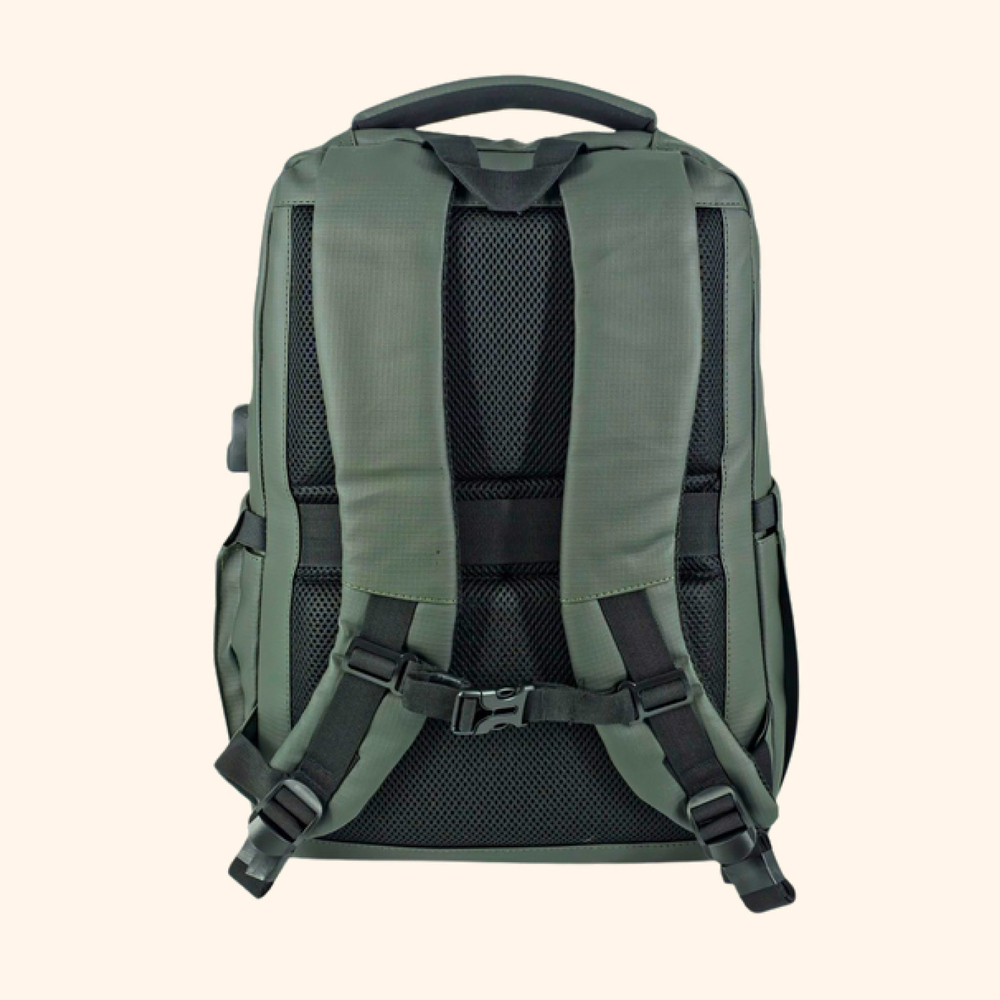 Linea Olive Green And Dark Grey Laptop Bag