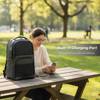 Olive Green Waterproof Matte Polyester Laptop Bag