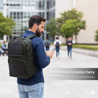 Olive Green Waterproof Matte Polyester Laptop Bag