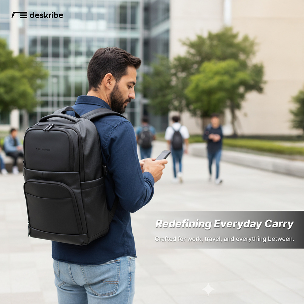 Black Waterproof Matte Polyester Laptop Bag