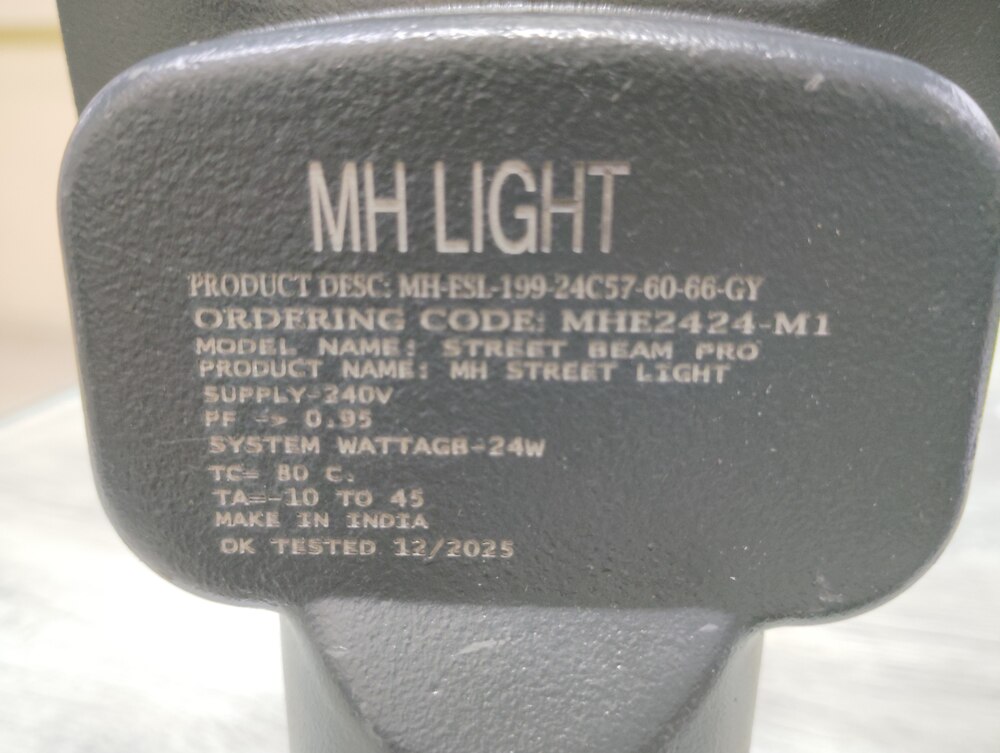 M H LIGHT 24W LED Street Light | Premium Quality | Cool Day White