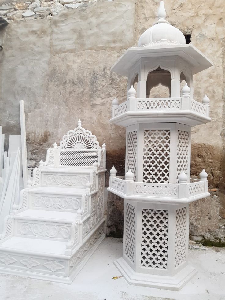 White Marble Member - Style: Religious