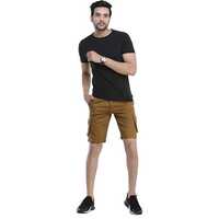 6 Pocket Brown Cargo Shorts - Feature: Washable